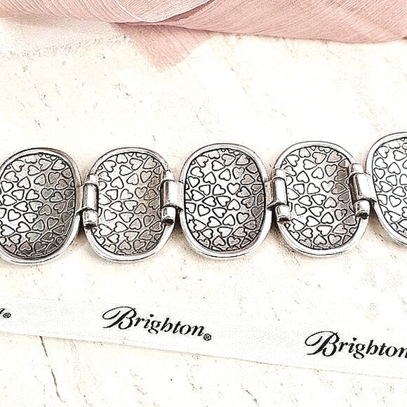 Brighton Natural Elements Brushed Silver Hammered Textured Bracelet - Picture 4 of 6